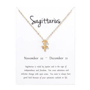 Zodiac Sign Gold Necklace